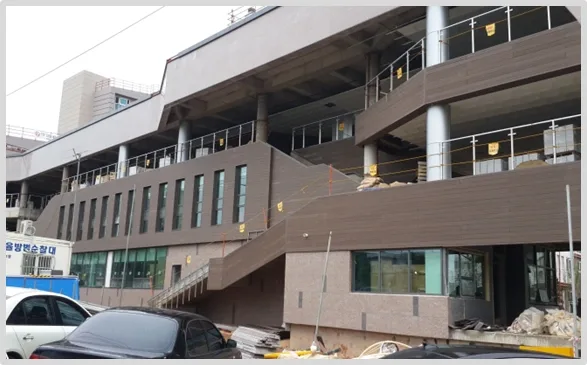 외장리모델링 시공사례 — 외장재 교체 완료
